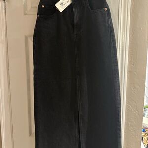 Pistola Evereve Black Denim Skirt